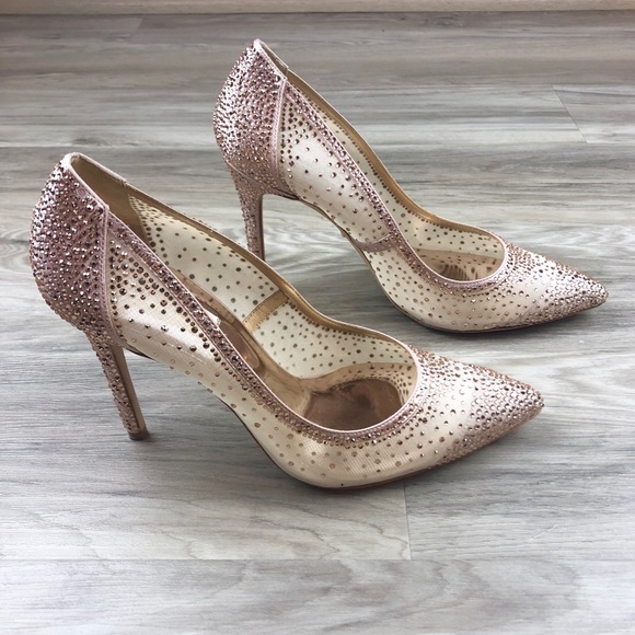 weslee crystal embellished evening shoe